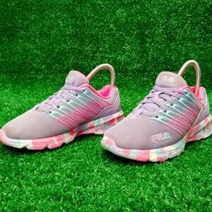 Fila Wanderun 2 Mashup Bungee Running Shoes Girls 3 Gray Mesh Comfort Lace-Up